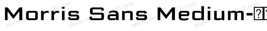 Morris Sans Medium字体转换